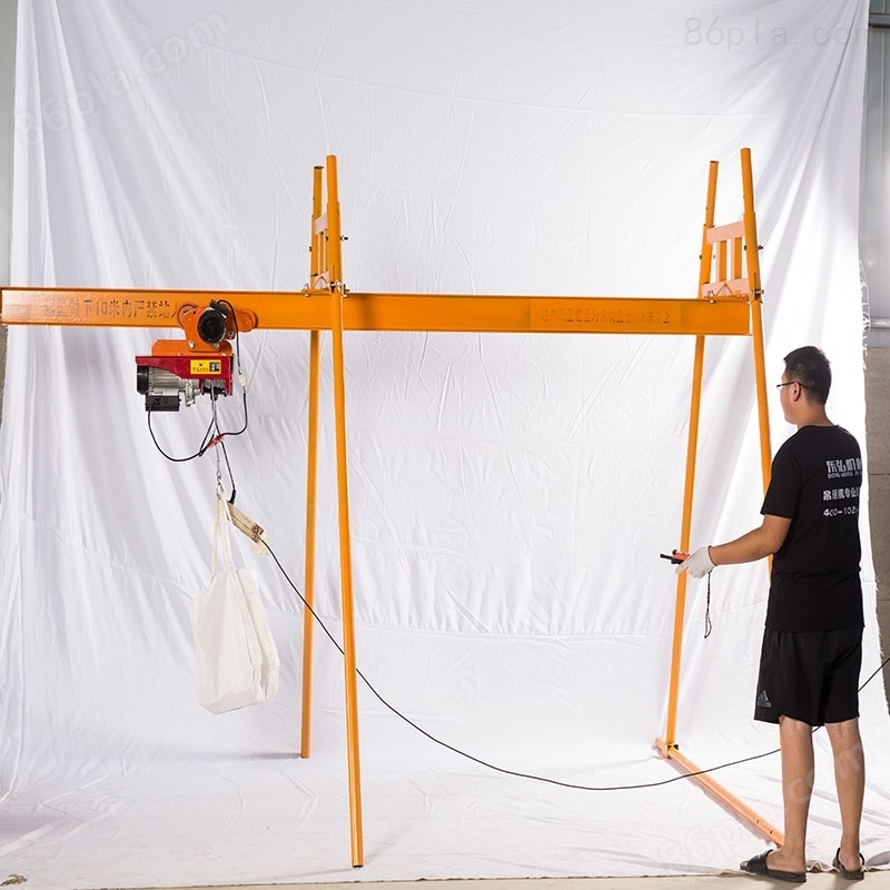 楼房电动吊机500公斤-四立柱直滑式升降机